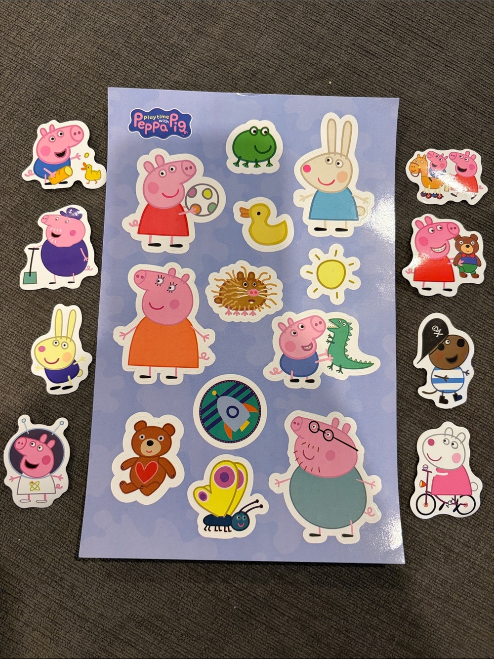 20 Peppa Pig Stickers      kids children’s scrapbook scrapbooking boys girls boy